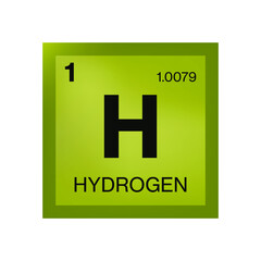 Hydrogen element from the periodic table
