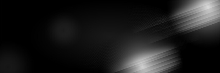 Black technology banner background