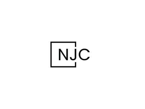 NJC letter initial logo design vector illustration