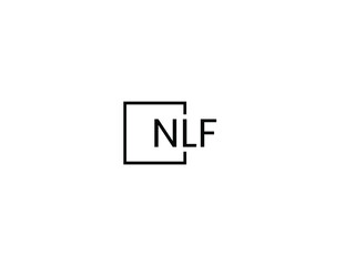 Obraz premium NLF letter initial logo design vector illustration