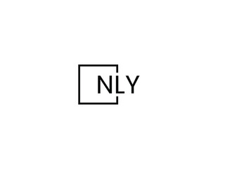 NLY letter initial logo design vector illustration