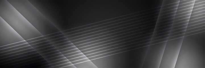 Black technology banner background