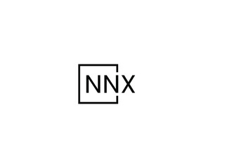 NNX letter initial logo design vector illustration