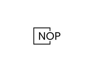 NOP Letter Initial Logo Design Vector Illustration