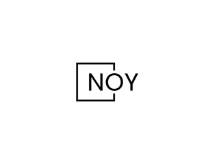 NOY Letter Initial Logo Design Vector Illustration