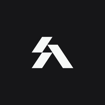 Initial letter SA monogram logo.