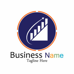 Obraz premium Business Marketing and finance vector logo concept template design