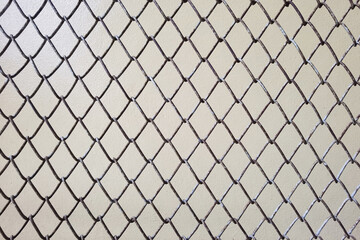 close up of metal net for background