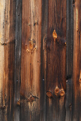 Old wood planks with knots and scratches