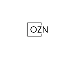 OZN letter initial logo design vector illustration