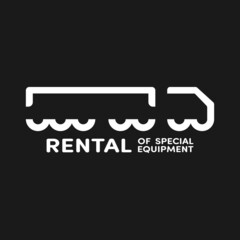 white logo for a special equipment rental company