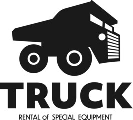 Black logo for a special equipment rental company