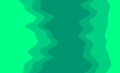 Fondo de capas curvas verdes superpuestas como recorte.