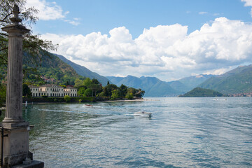Lake Como with amazing view on Bellagio, Lombardy, Italy, Europe