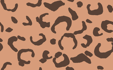Abstract modern leopard seamless pattern. Animals trendy background. Color decorative vector stock illustration for print, card, postcard, fabric, textile. Modern ornament of stylized skin