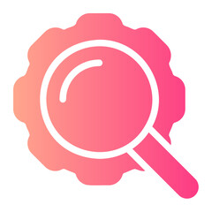 magnifying glass gradient icon