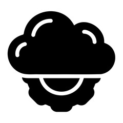 cloud glyph icon