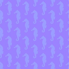 Summer seamless seahorse pattern for fabrics and kids and wrapping paper and textiles and gifts © Tetiana