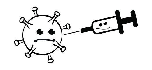 Anti viral virus vaccine. Monkeypox or monkey pox viral disease. Virus outbreak pandemic. Disease spread, symptoms or precautions icon. Antiviral virus vaccines for preventing epidemic, booster shot.