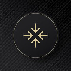 Zoom out arrows line icon. Player, watch, browse, full screen, user, view. Virtual concept. Vector line icon for Business and Advertising