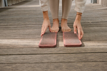 Sadhu board close-up. Yoga. Meditation.