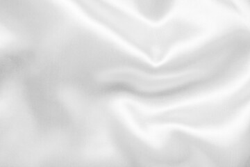 Abstract white fabric with soft wave texture background