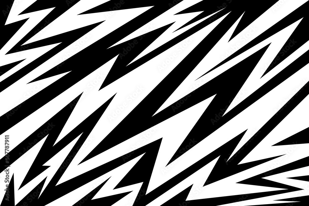 Poster abstract background with various sharp, zigzag and arrow pattern