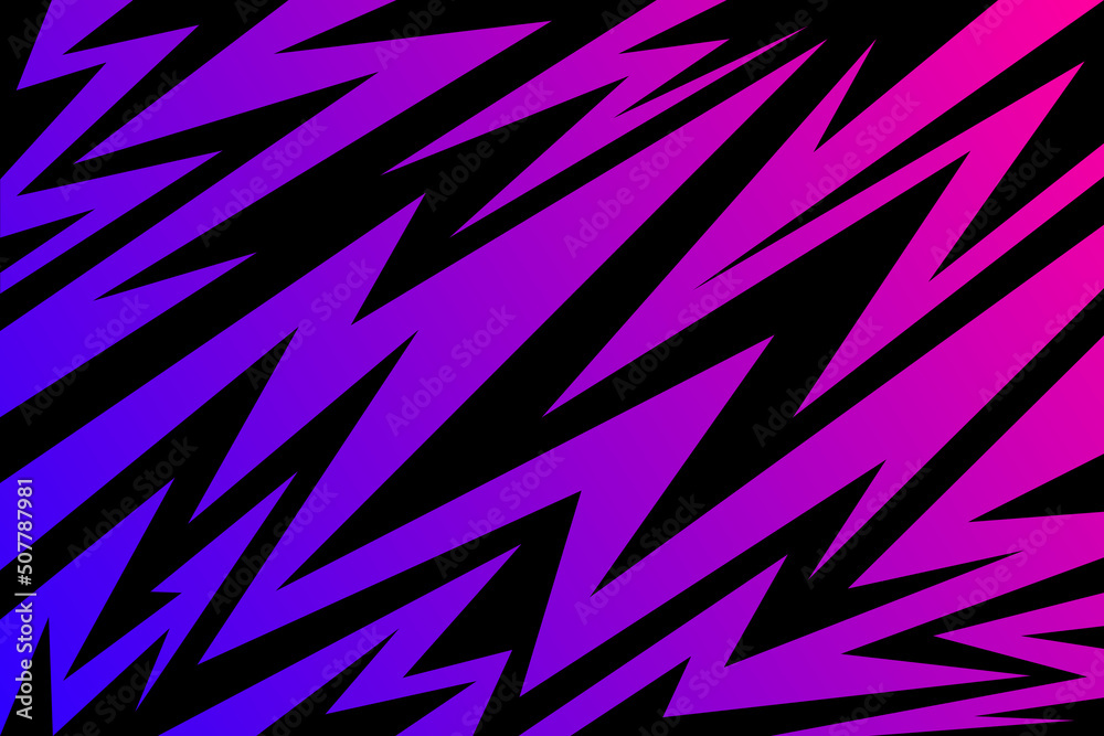 Poster abstract background with various sharp, zigzag and arrow pattern