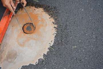 Asphalt Road Thickness Test Borehole