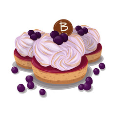 Blueberry cheesecakes