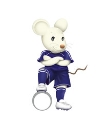 白ネズミ サッカー