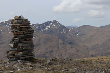 south glen shiel ridge scotland highlands munros