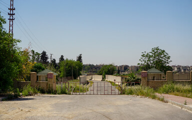 11 May 2022 Nusaybin Sirnak Turkey. Border between Turkey and Syria in Nusaybin Turkey