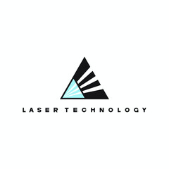 
An illustration consisting of a schematic image of a prism through which light passes. Optics and laser technology
