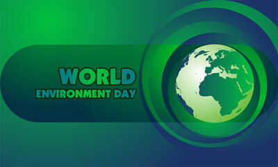 World Environment Day, abstract background with world