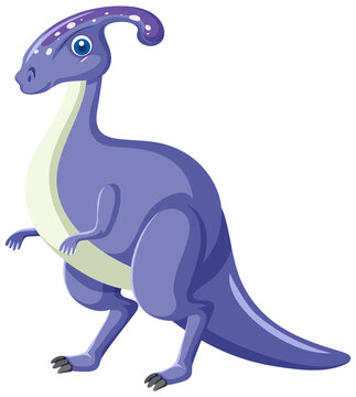 recommend clip art: Cute Parasaurolophus Dinosaur Cartoon