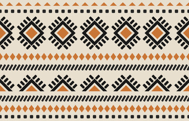 Ethnic geometric seamless pattern. Tribal style. for background, wallpaper, illustration, fabric, clothing, carpet, textile, batik, embroidery.