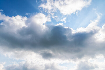 Naklejka na ściany i meble sky background with clouds on the sky. nature scenery before the storm