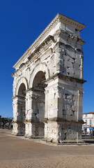 Fototapeta na wymiar Arc de Triomphe Germanicus in Saintes, France
