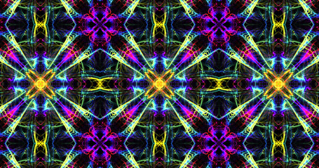 Abstract, futuristic and colorful pattern