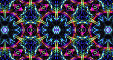 Abstract, futuristic and colorful pattern