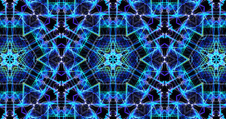 Abstract, futuristic and colorful pattern