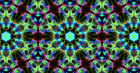 Abstract, futuristic and colorful pattern