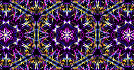 Abstract, futuristic and colorful pattern