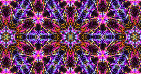 Abstract, futuristic and colorful pattern