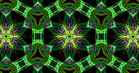 Abstract, futuristic and colorful pattern