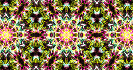 Abstract, futuristic and colorful pattern
