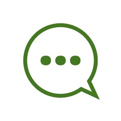Chat Message Related Glyph Icon, Chat Speech Bubble