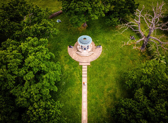 Magna Carta memorial at Runnymede, a water-meadow alongside the River Thames in the English county of Surrey