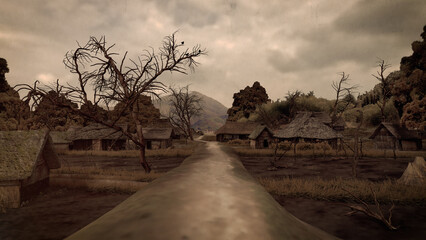 昔の村の風景 © KAI1980